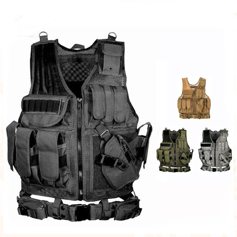 Outdoor Hunting Vest - Regulowana kamizelka taktyczna Molle kamizelki bojowe