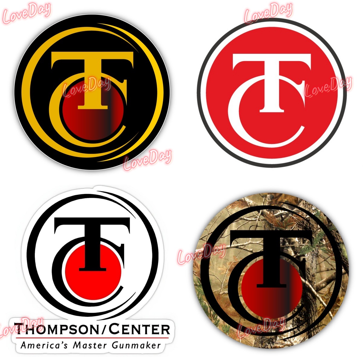 Hunting Outdoor Logos - Naklejka na karabin myśliwski THOMPSON CENTER