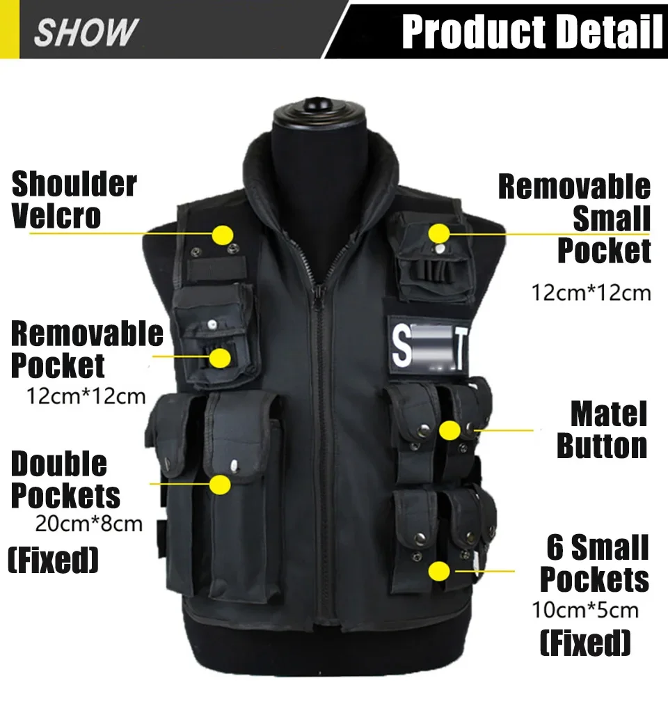 Outdoor Hunting Vest - Kamizelka taktyczna z wieloma kieszeniami polowanie