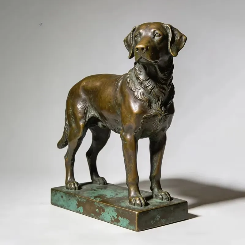 Outdoor Hunting Dog Statue - Rzeźba psa myśliwskiego z odlewanego brązu,