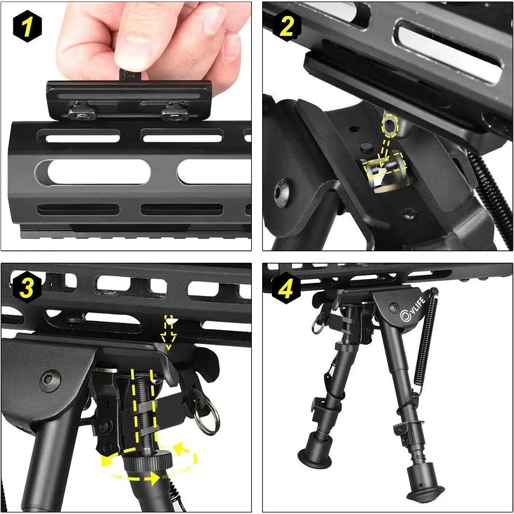 Bipod Rifle Mount - Adapter taktyczny M-lok do montażu na