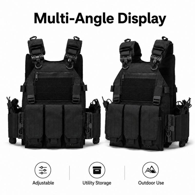 Kamizelka taktyczna poliestrow – Outdoor Hunting Vest recenzja i cena