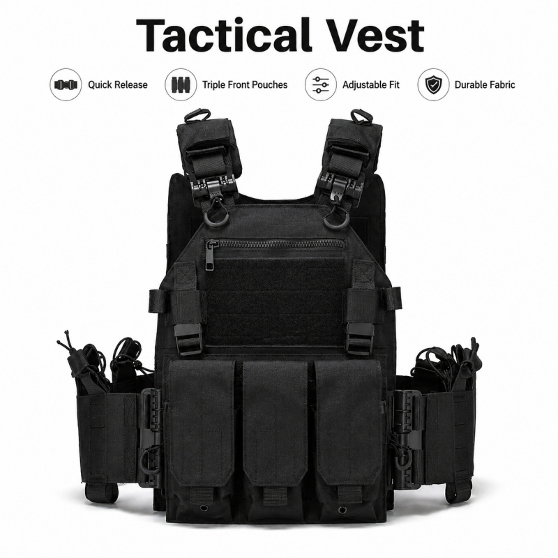Kamizelka taktyczna poliestrow – Outdoor Hunting Vest recenzja i cena