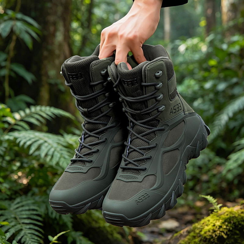Męskie taktyczne buty, lekkie  – Outdoor Hunting Boots For Men recenzja i cena
