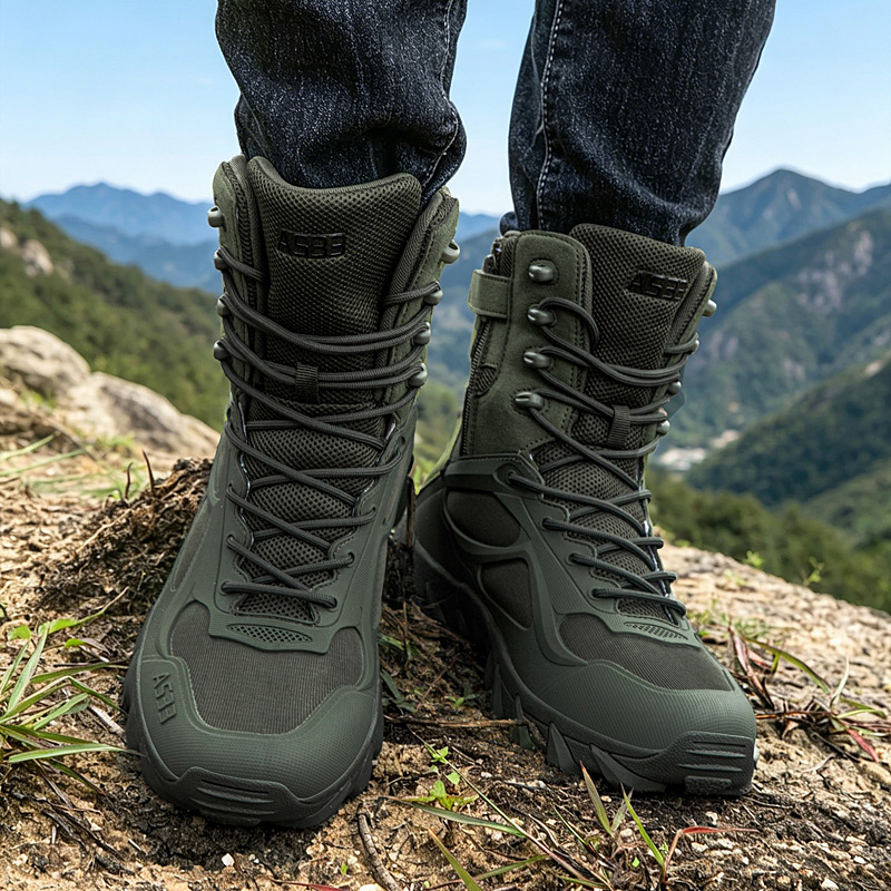 Męskie taktyczne buty, lekkie  – Outdoor Hunting Boots For Men recenzja i cena
