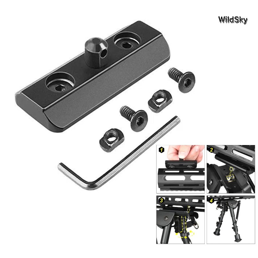 WildSky M-lok Mount Picatinny  – Bipod Rifle Mount recenzja i cena